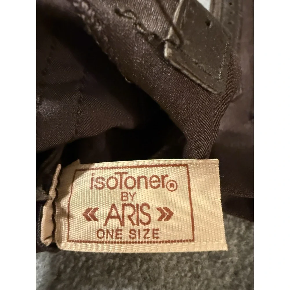 Vintage Isotoner by Aris Brown Gloves Elegant Driving Nylon Leather O/S Small
